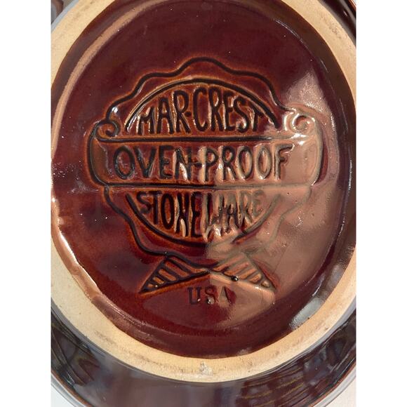 MarCrest ovenproof stoneware daisy dot divided dish UEC - Picture 4 of 8